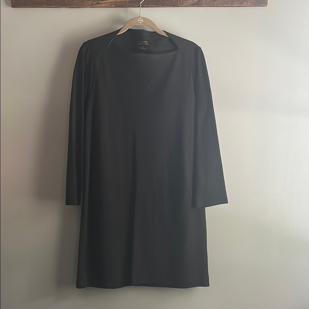 XL Kate Spade Broome Street Black Long Sleeve Shift Dress